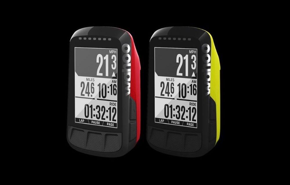 Red & Yellow Wahoo ELEMNT Bolt Cycling Computer