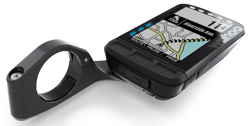 Wahoo ELEMNT ROAM with aero mounting